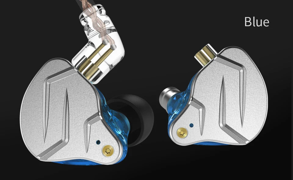 "KZ ZSN PRO Hybrid In-Ear Earphones – Metal Bass, HiFi Sound, Replaceable Cable"