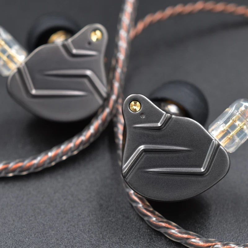 "KZ ZSN PRO Hybrid In-Ear Earphones – Metal Bass, HiFi Sound, Replaceable Cable"