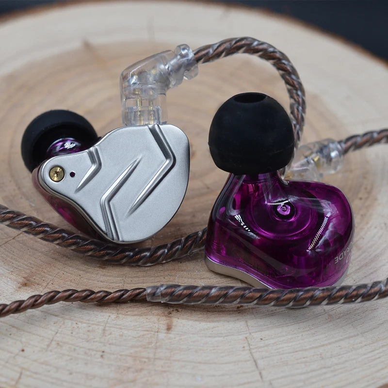 "KZ ZSN PRO Hybrid In-Ear Earphones – Metal Bass, HiFi Sound, Replaceable Cable"
