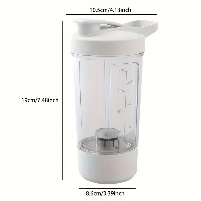 "Electric Self-Stirring Cup – Portable USB Sports Mug (13.5 oz)"