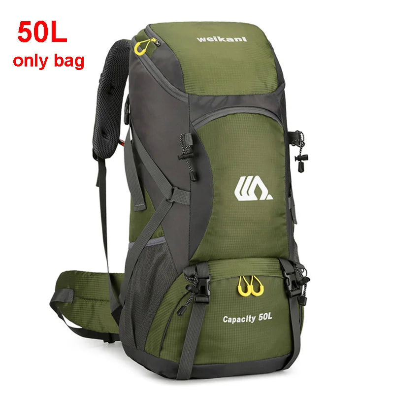 "50L Waterproof Travel Backpack – Hiking & Camping Rucksack for Men"
