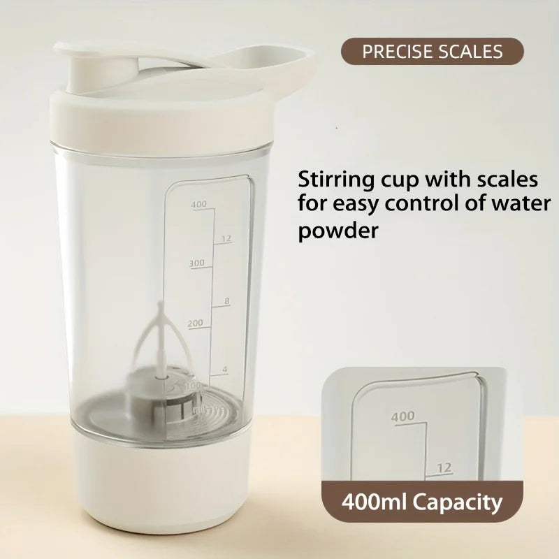 "Electric Self-Stirring Cup – Portable USB Sports Mug (13.5 oz)"