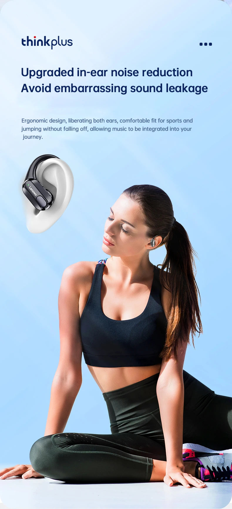Lenovo XT80 Wireless Earbuds – Sport TWS with Mic, LED Display & HiFi Sound
