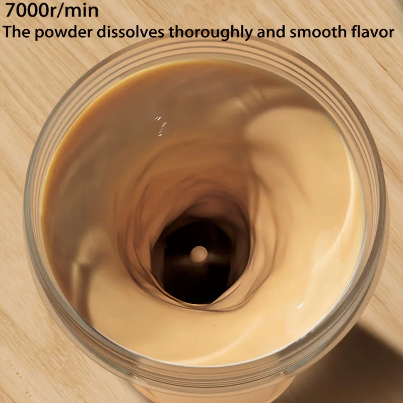"Electric Self-Stirring Cup – Portable USB Sports Mug (13.5 oz)"