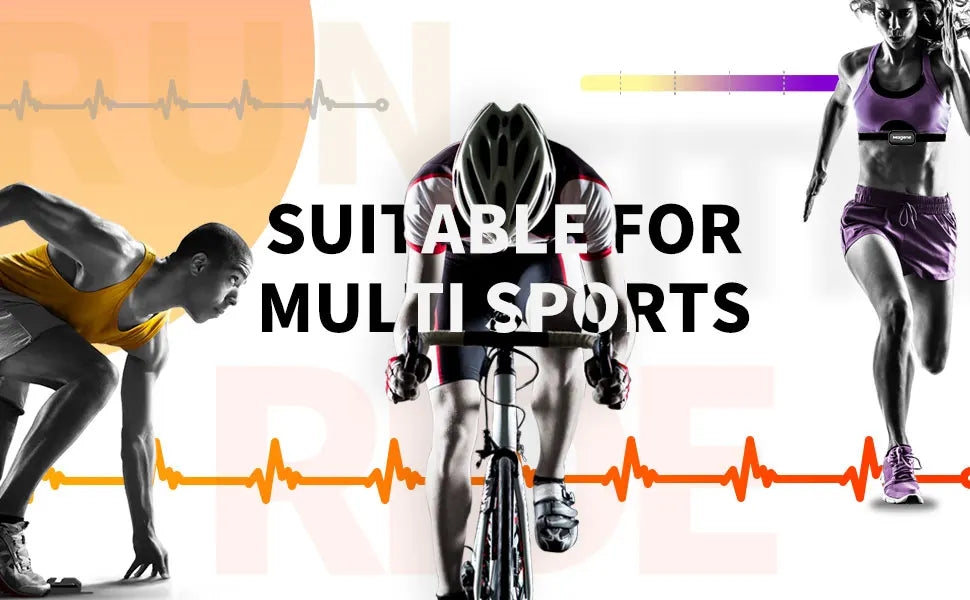 Magene H303 Heart Rate Monitor – Dual Mode Chest Strap with Bluetooth & ANT+"