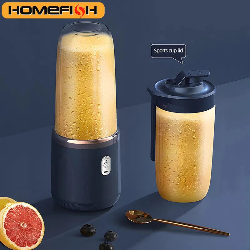 "Portable USB Blender – 400ml Smoothie Maker for Fruits & Shakes (2 Cups)"