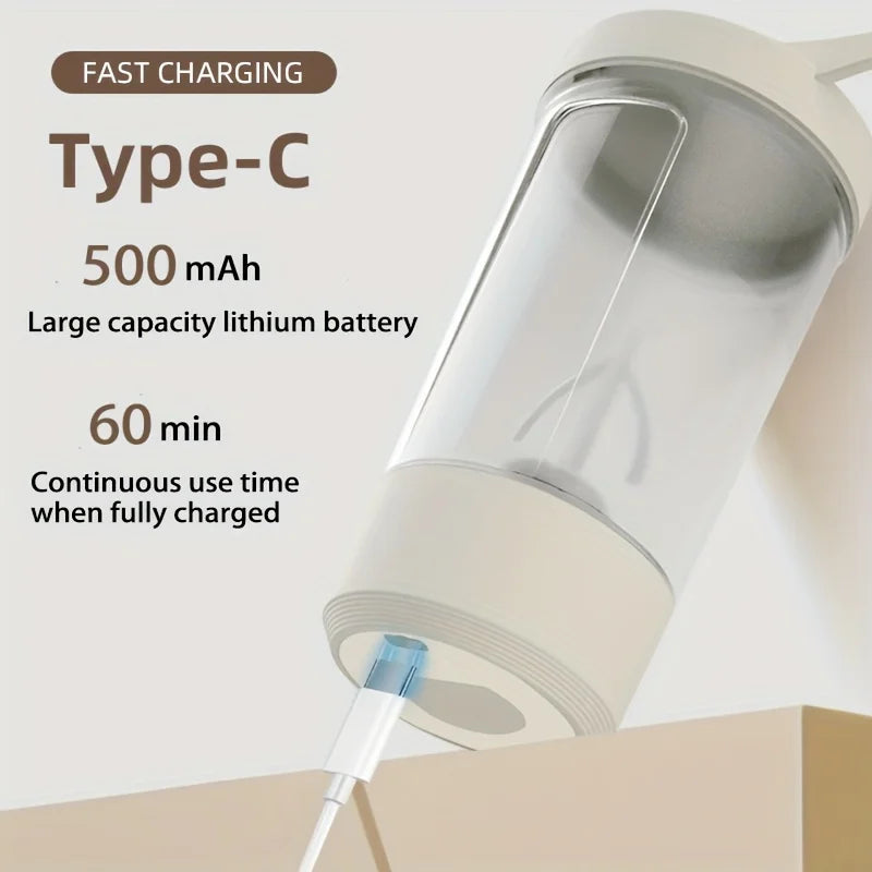"Electric Self-Stirring Cup – Portable USB Sports Mug (13.5 oz)"