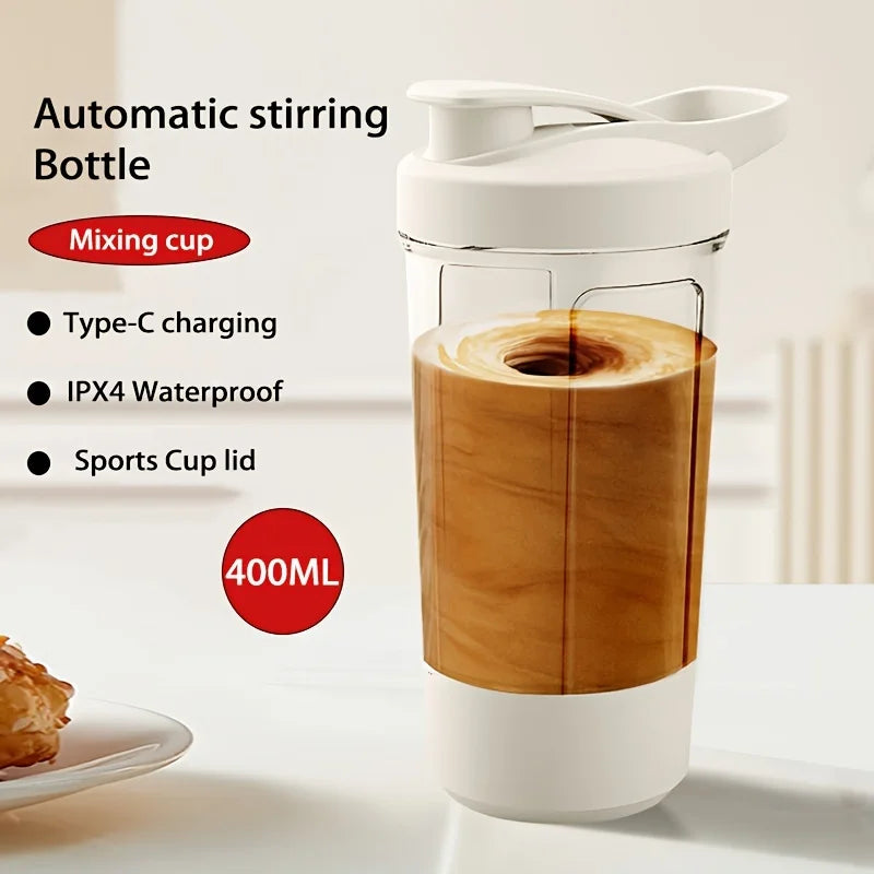 "Electric Self-Stirring Cup – Portable USB Sports Mug (13.5 oz)"