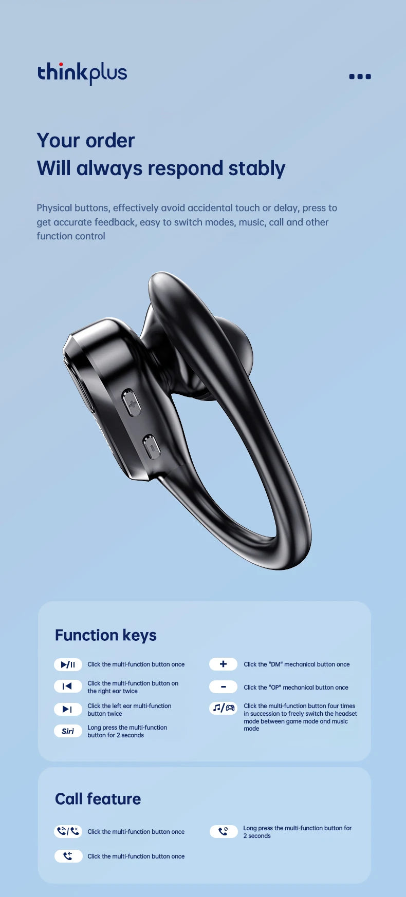 Lenovo XT80 Wireless Earbuds – Sport TWS with Mic, LED Display & HiFi Sound