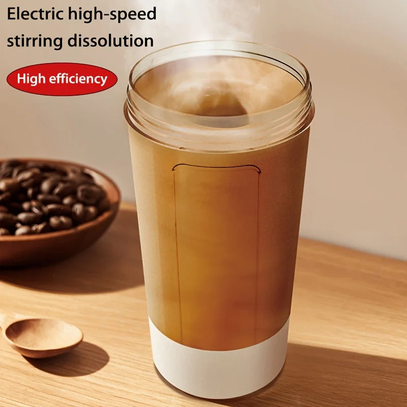 "Electric Self-Stirring Cup – Portable USB Sports Mug (13.5 oz)"