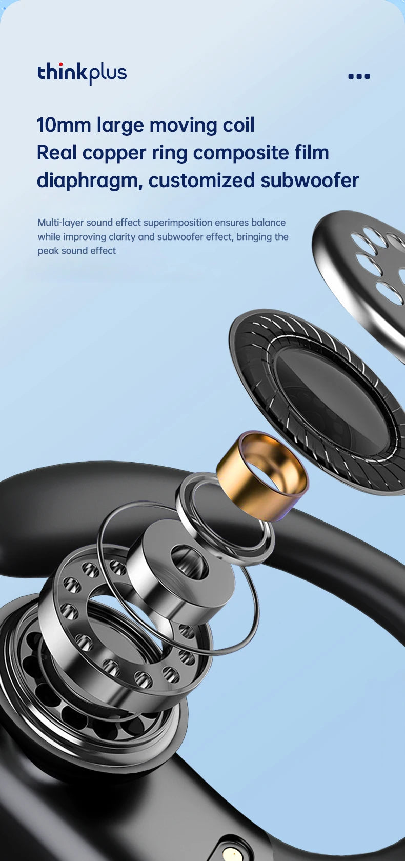 Lenovo XT80 Wireless Earbuds – Sport TWS with Mic, LED Display & HiFi Sound