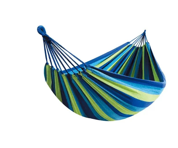 "WESTTUNE Outdoor Hammock – Durable Canvas Swing with Tree Ropes (200kg Load)"